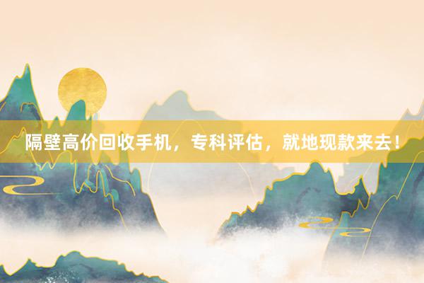 隔壁高价回收手机，专科评估，就地现款来去！